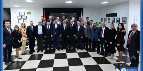 Bandırma Ticaret Odası Başkanı, TOBB Başkanı ile Birlikte Karacabey TSO’yu Ziyaret Etti