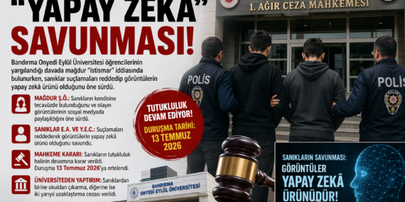 Bandırma’da Cinsel Taciz İddiası: Sanıklar “Yapay Zeka” Dedi, Dava Ertelendi