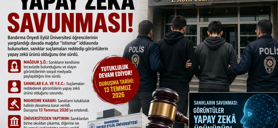 Bandırma'da Cinsel Taciz İddiası: Sanıklar "Yapay Zeka" Dedi, Dava Ertelendi